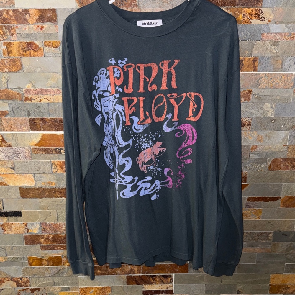 Brand new Never Worn- Daydreamer Blue/Gray Pink Floyd Long Sleeve Tee